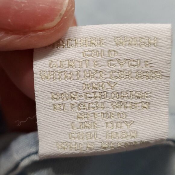 Intro❤ long sleeves blue plaid blouse. Size PM. Great top, Very good condition. - Picture 11 of 11